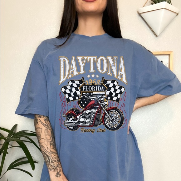 Daytona Motorcycle Comfort Colors Graphic Tee - Picture 5 of 10